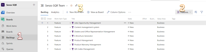 Product Backlog with Example in Azure DevOps